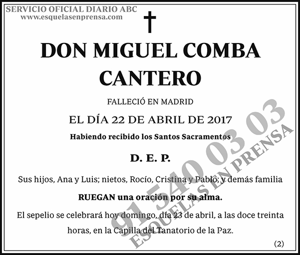 Miguel Comba Cantero